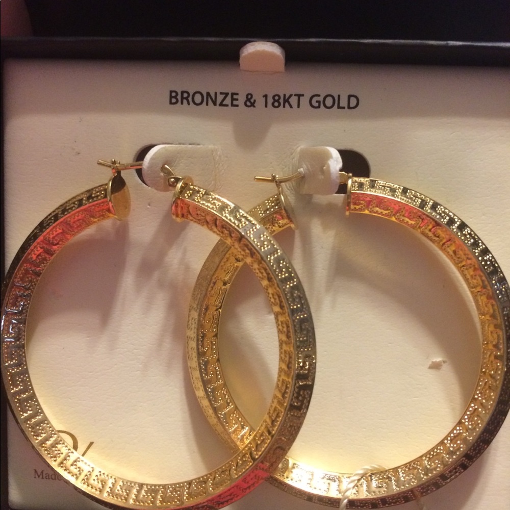 Large hoop earrings
